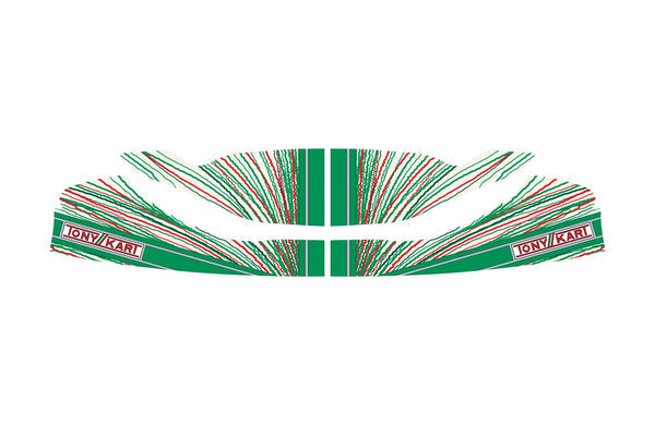 OTK Tonykart 2022 KG507 Nose Cone Sticker kit OTK0307.LA1